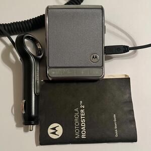Motorola Roadster 2 TZ710 Bluetooth In-Car Speakerphone TESTED W/ Charger Manual